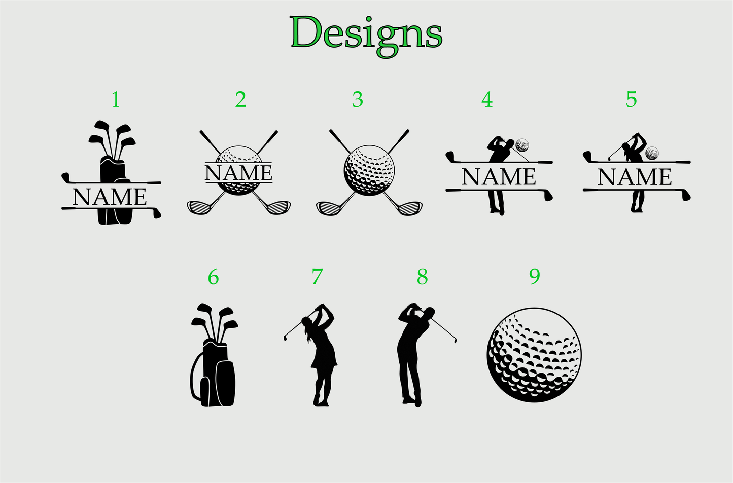 Golf Themed 30oz Tumblers