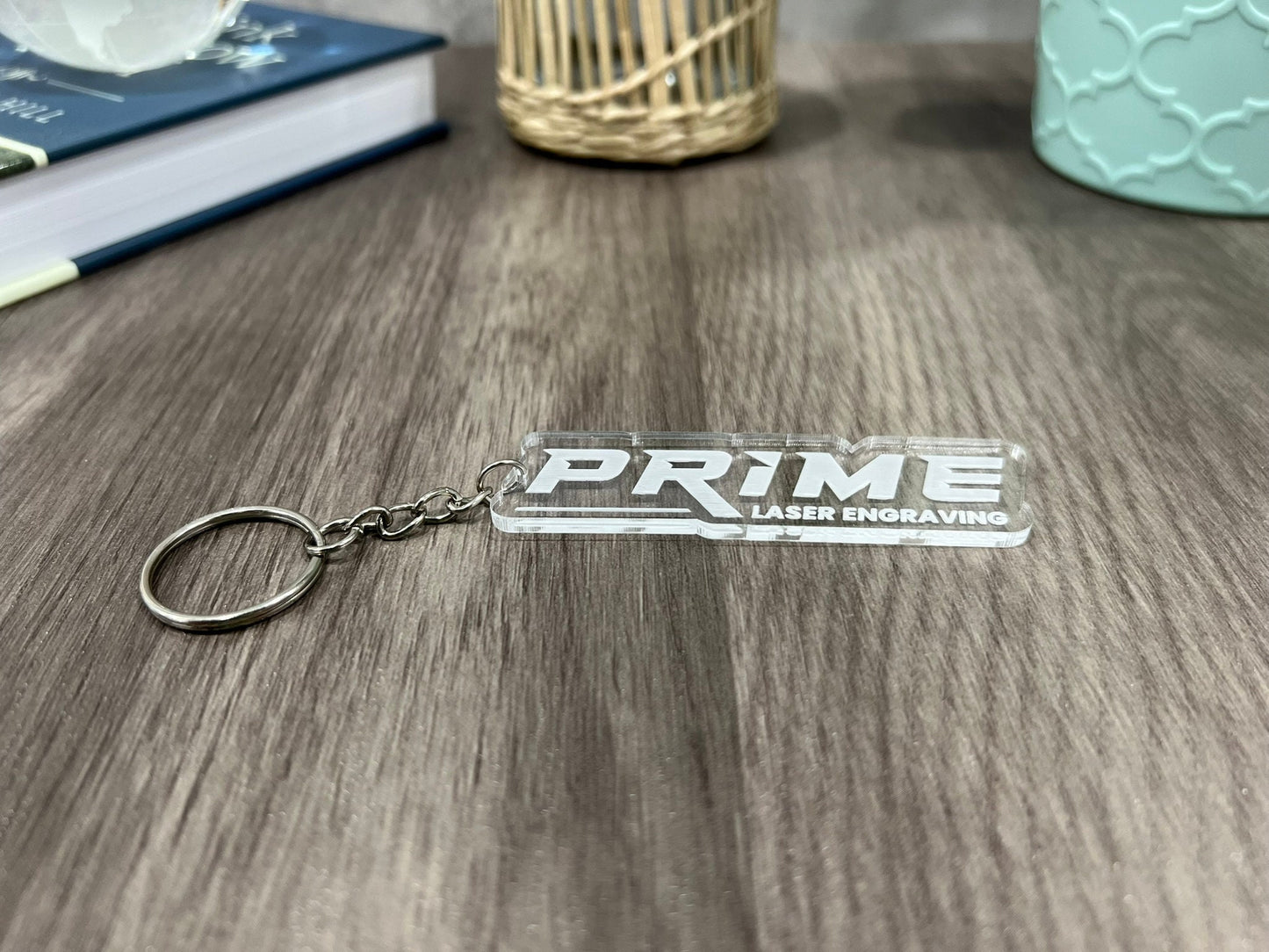 Custom Logo Keychains - Clear