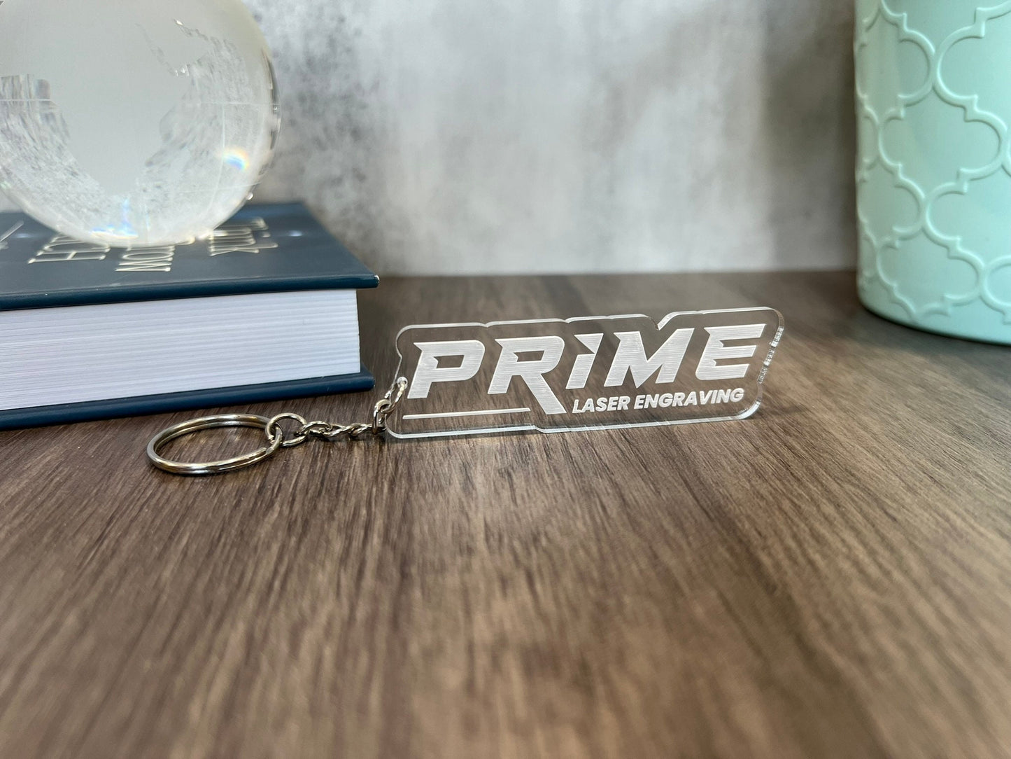 Custom Logo Keychains - Clear