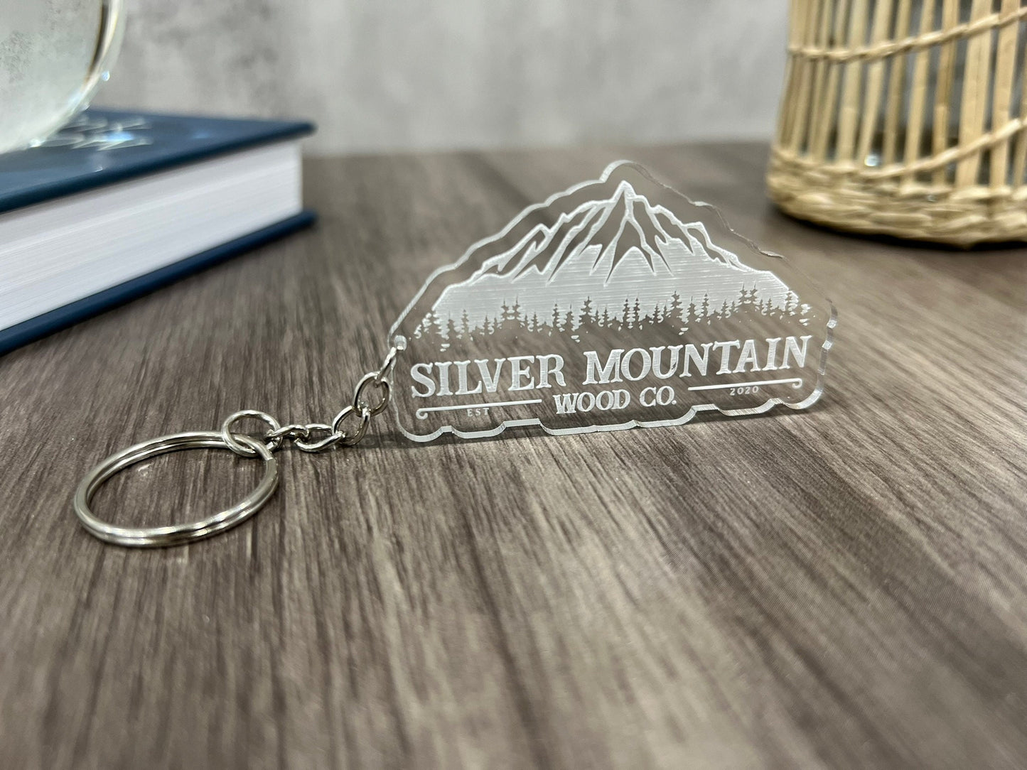 Custom Logo Keychains - Clear