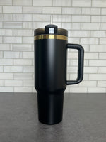 40oz Tumblers - Blanks - Black/ Gold Undertone. &mdash; view 1
