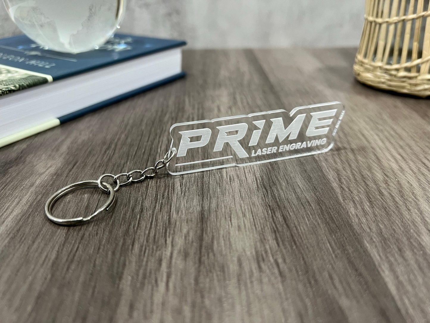 Custom Logo Keychains - Clear