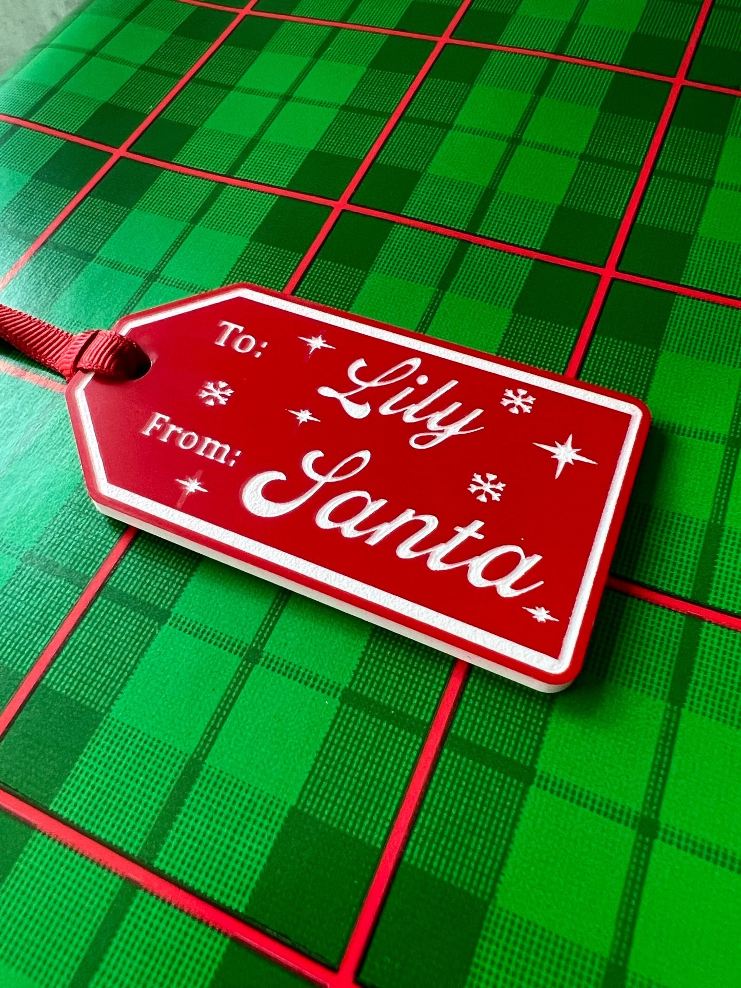 Personalized Christmas Name Tags