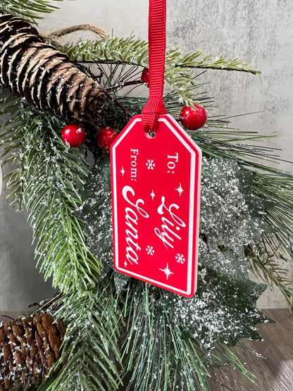 Personalized Christmas Name Tags